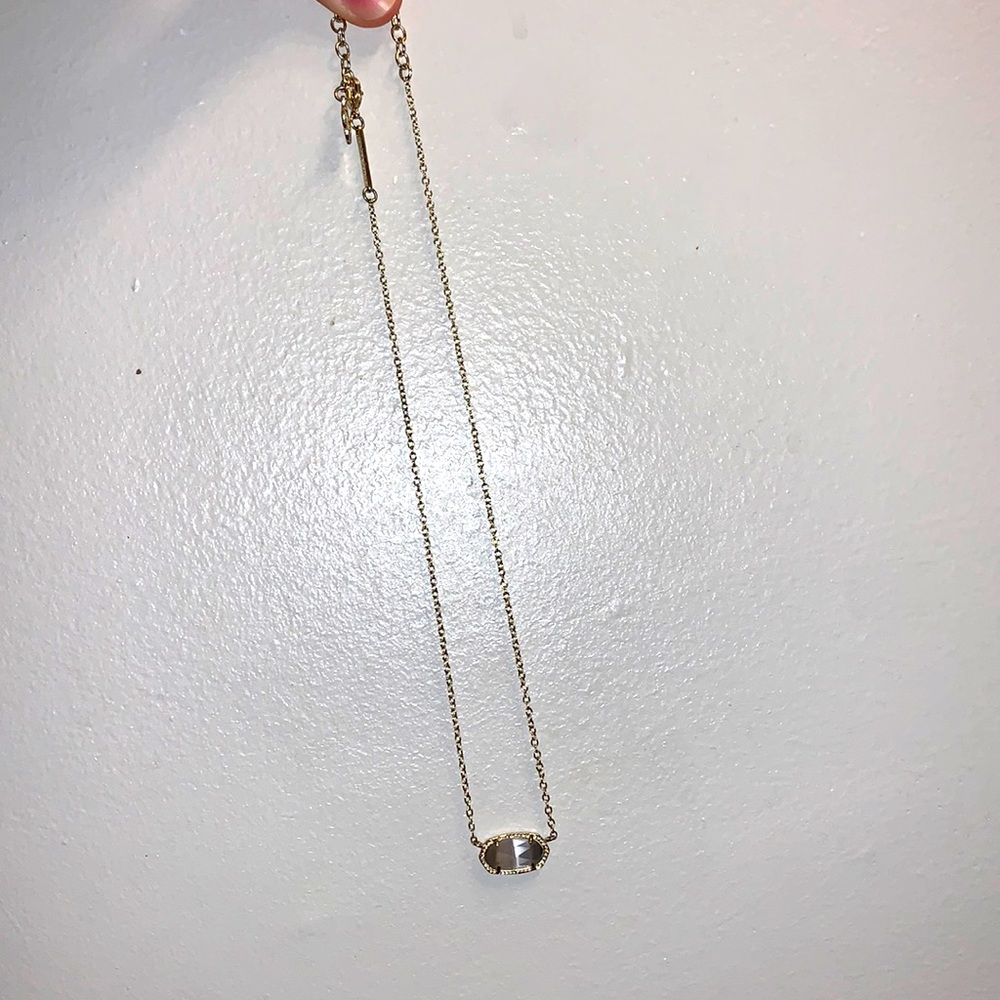 Gray stone Kendra Scott necklace